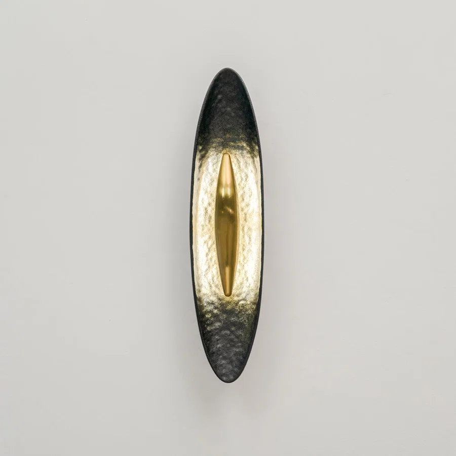 Vesper Hammered Wall Sconce - Black