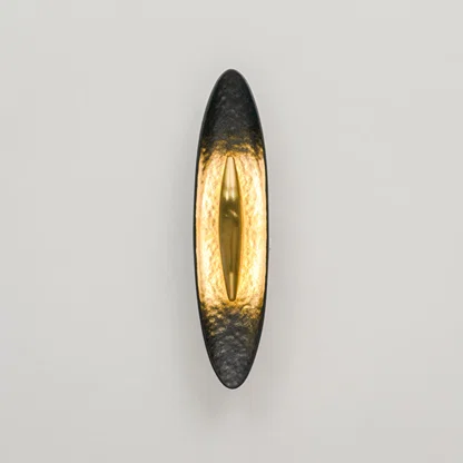 Vesper Hammered Wall Sconce - Black