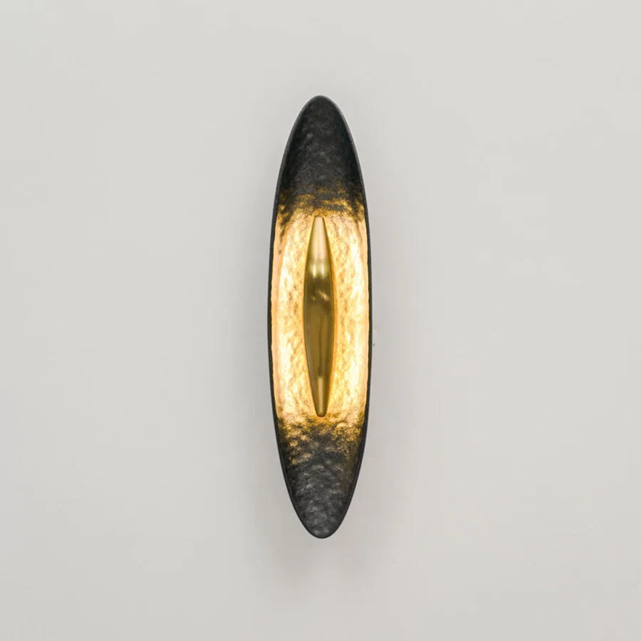 Vesper Hammered Wall Sconce - Black