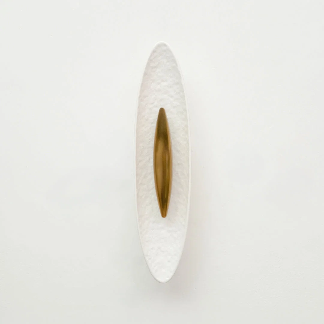 Vesper Hammered Wall Sconce - White