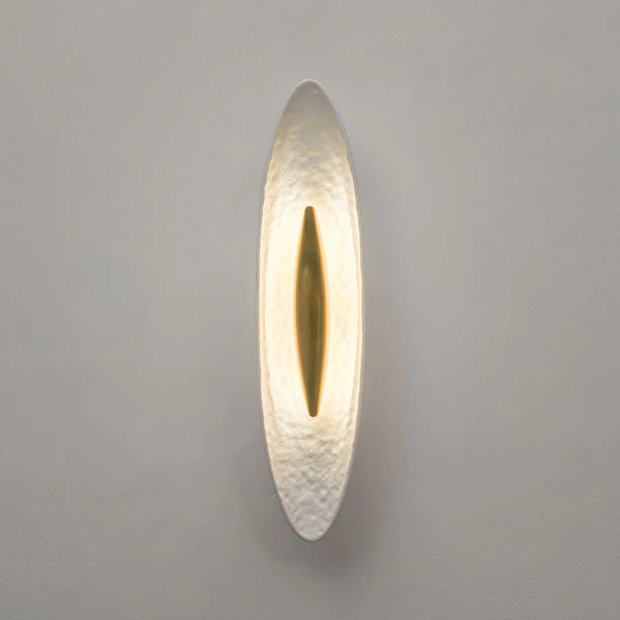 Vesper Hammered Wall Sconce - White